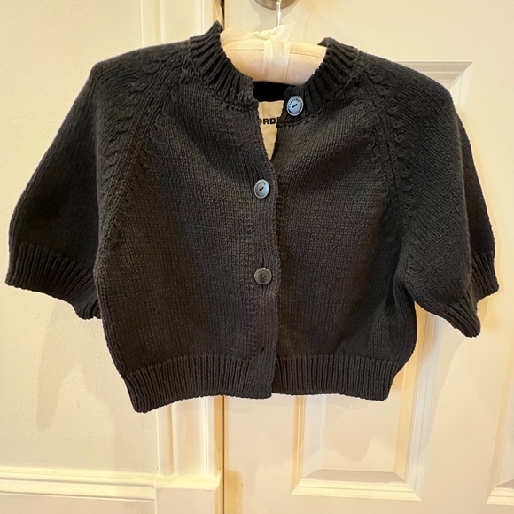 Cordera Top/Sweater - Cropped, Black - Picture 1 of 11